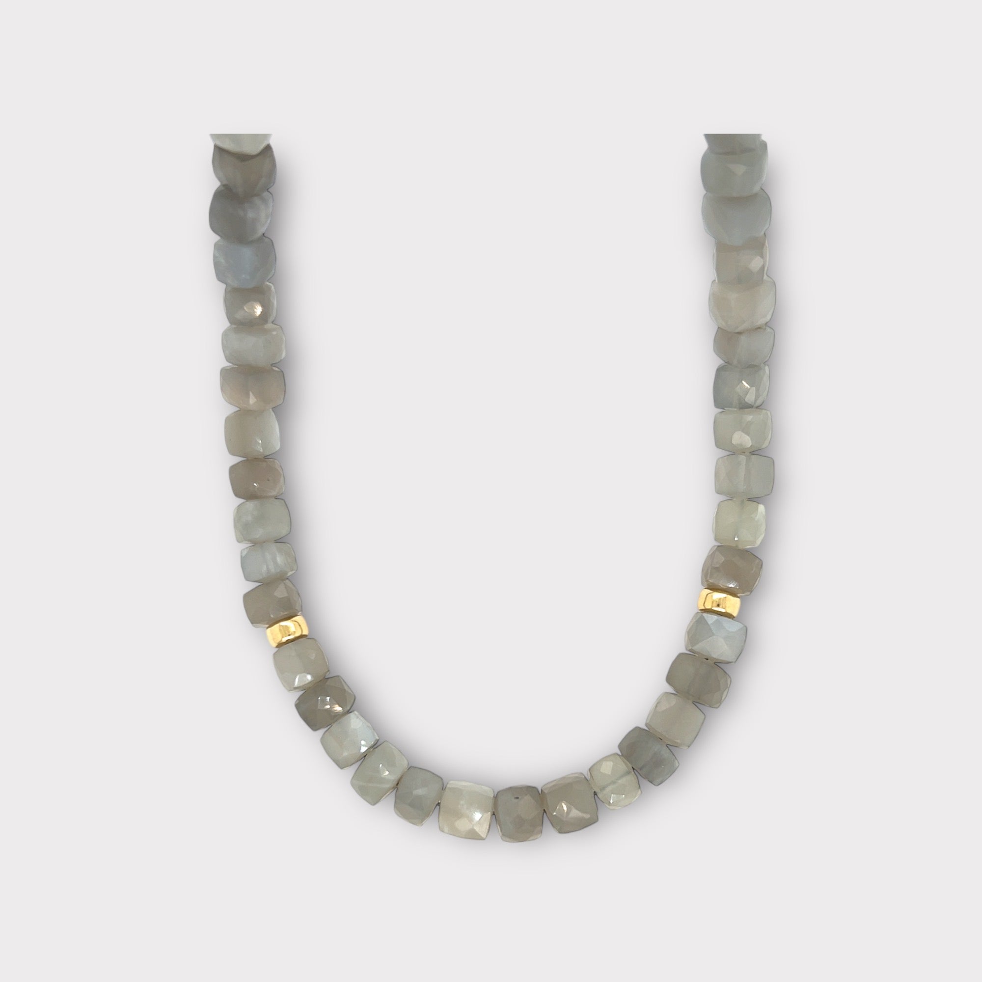 Faceted Moonstone Necklace