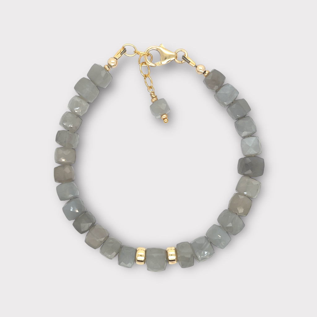 Faceted Moonstone Bracelet