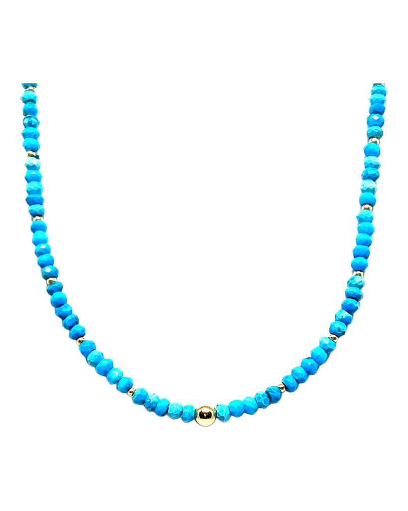Faceted Turquoise Necklace