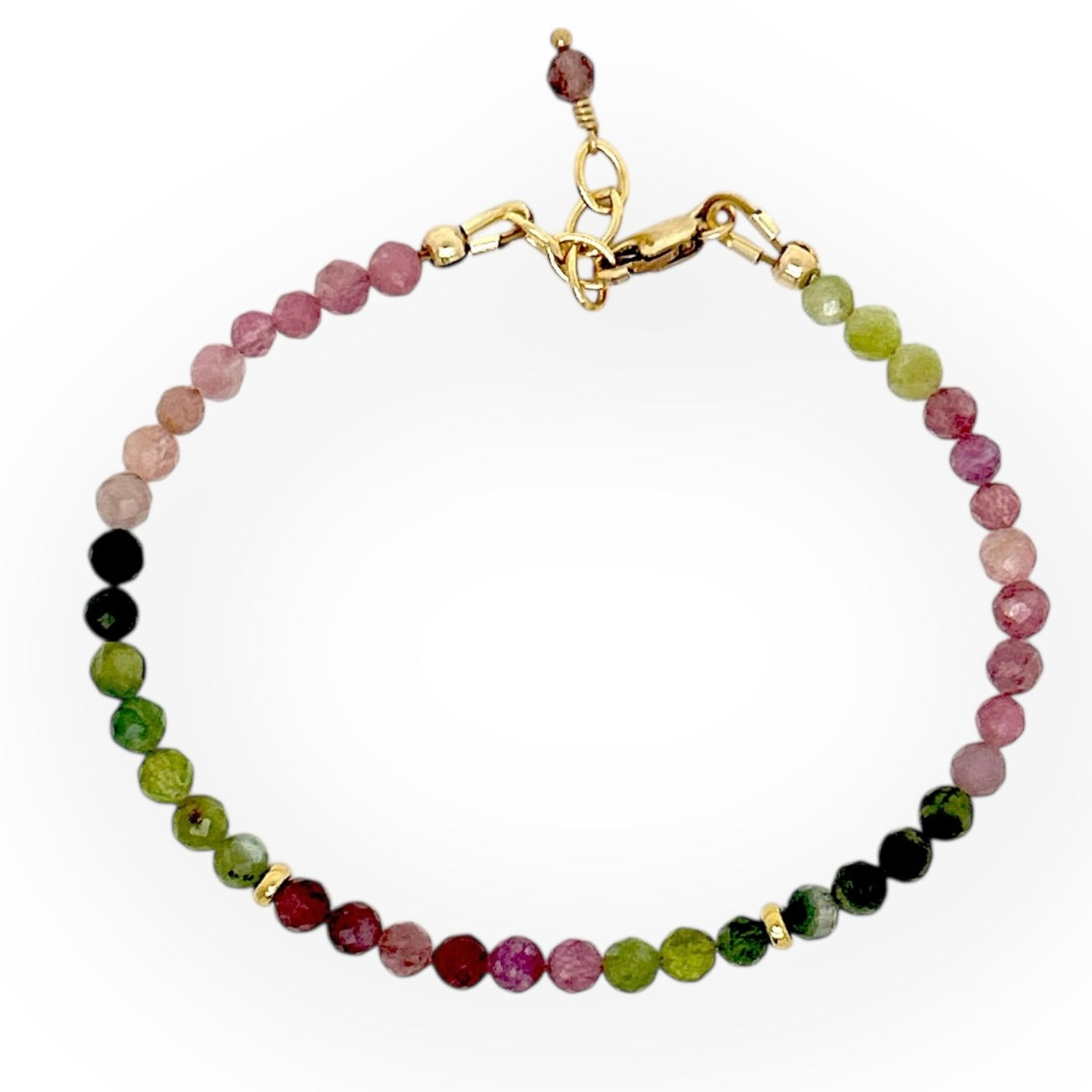 Faceted Multi-color Tourmaline Bracelet