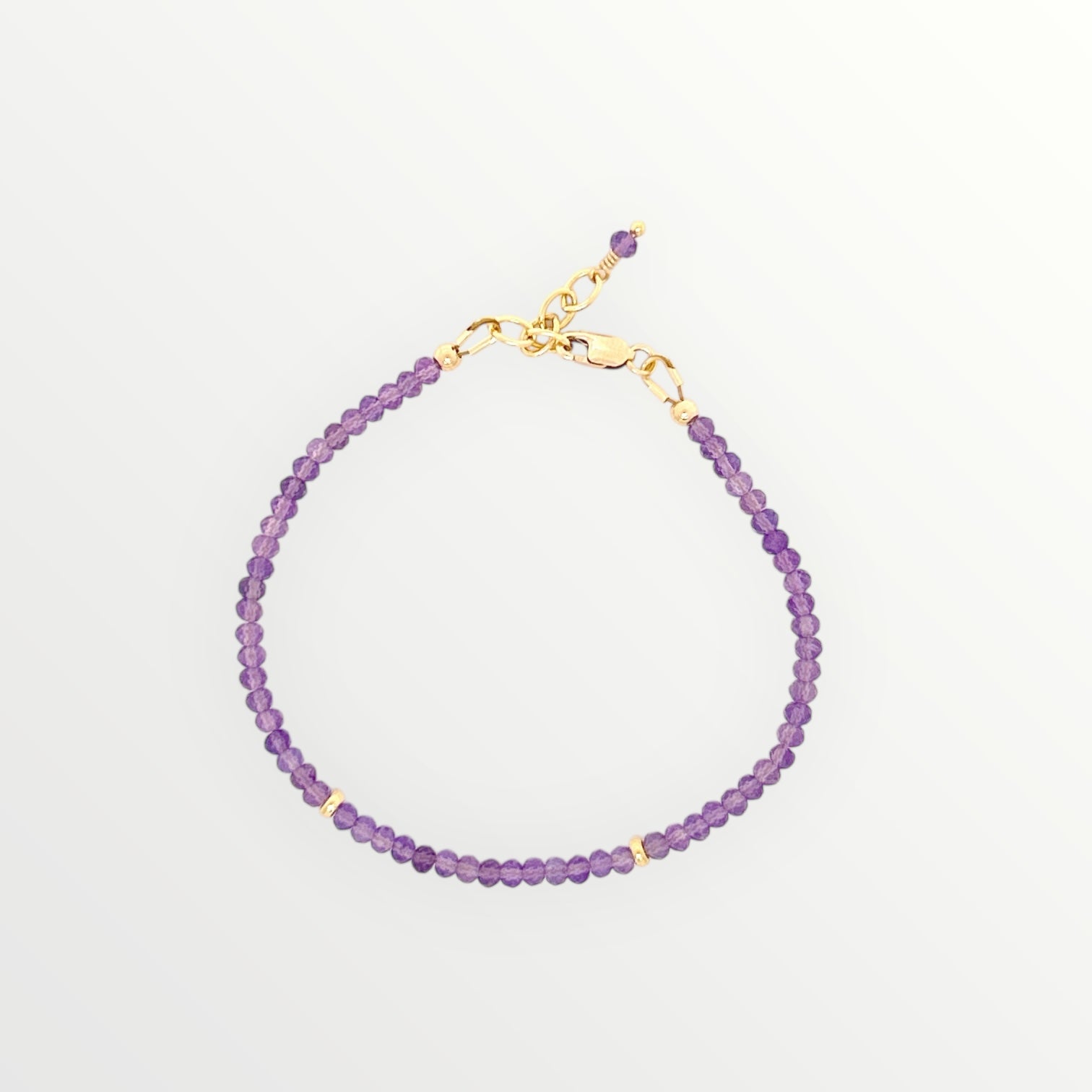 Faceted Amethyst Bracelet
