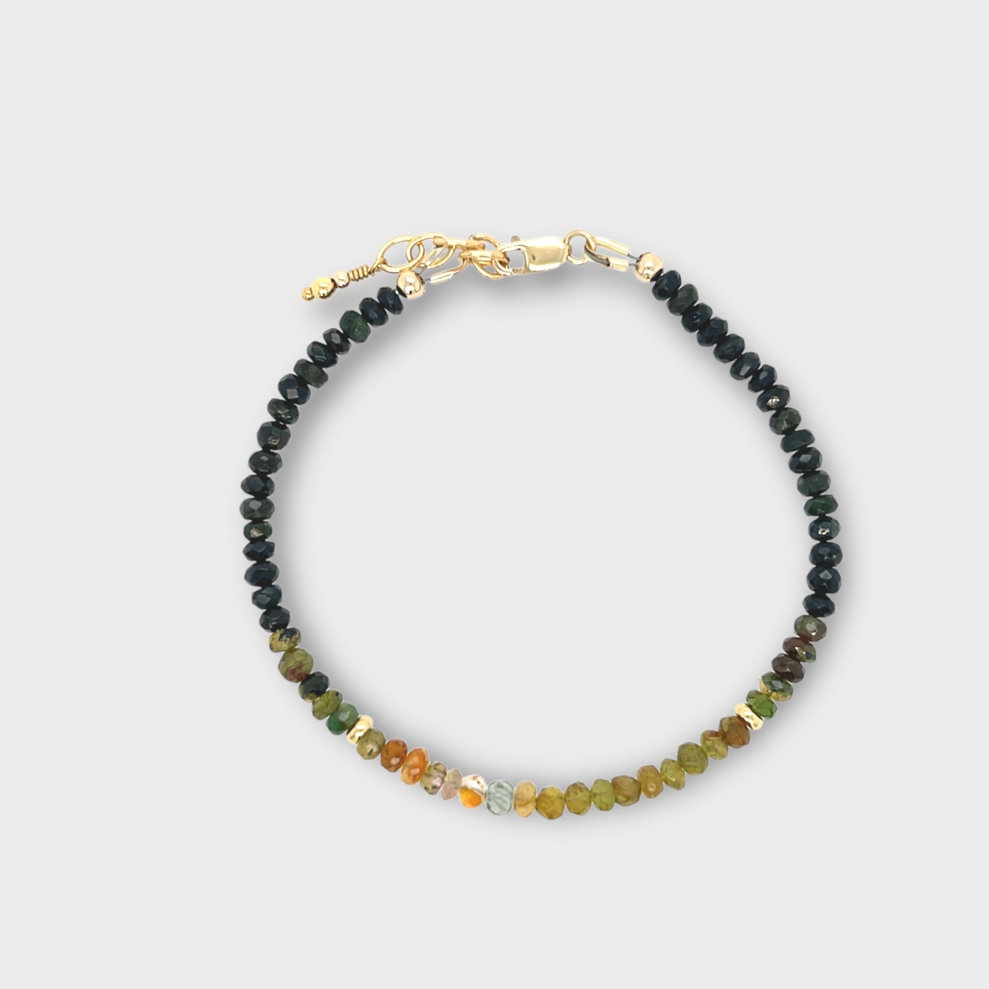 Faceted Multi Color Tourmaline Bracelet