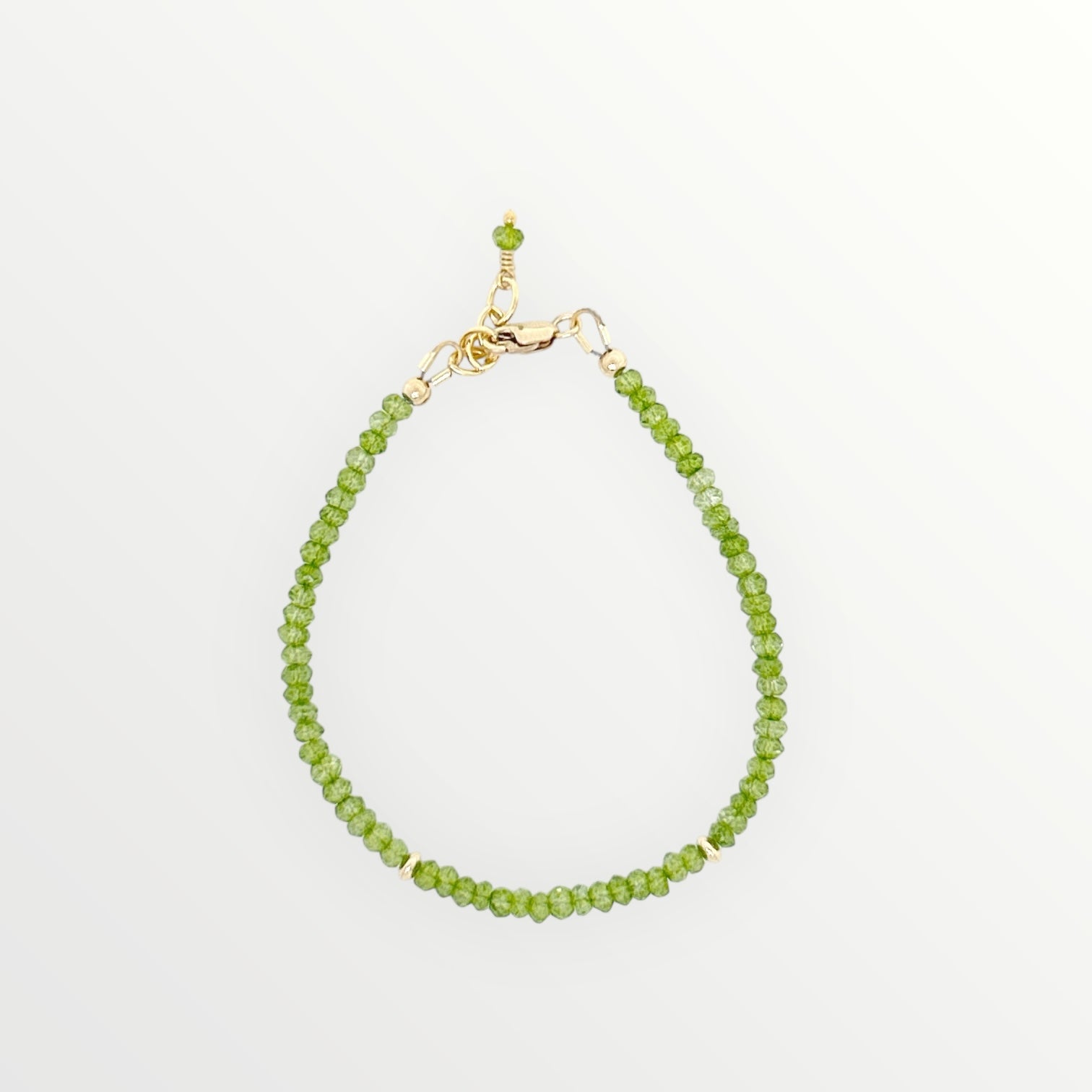 Faceted Peridot Bracelet