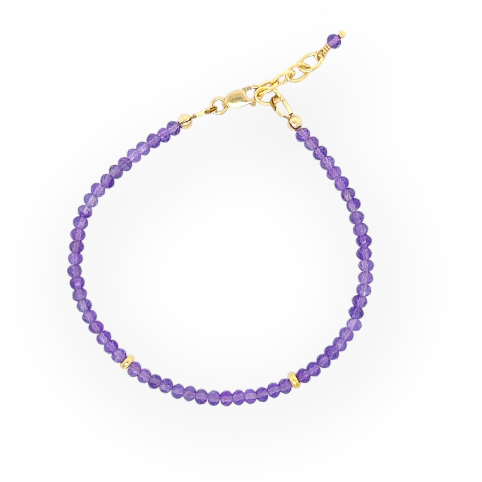 Faceted Amethyst Bracelet