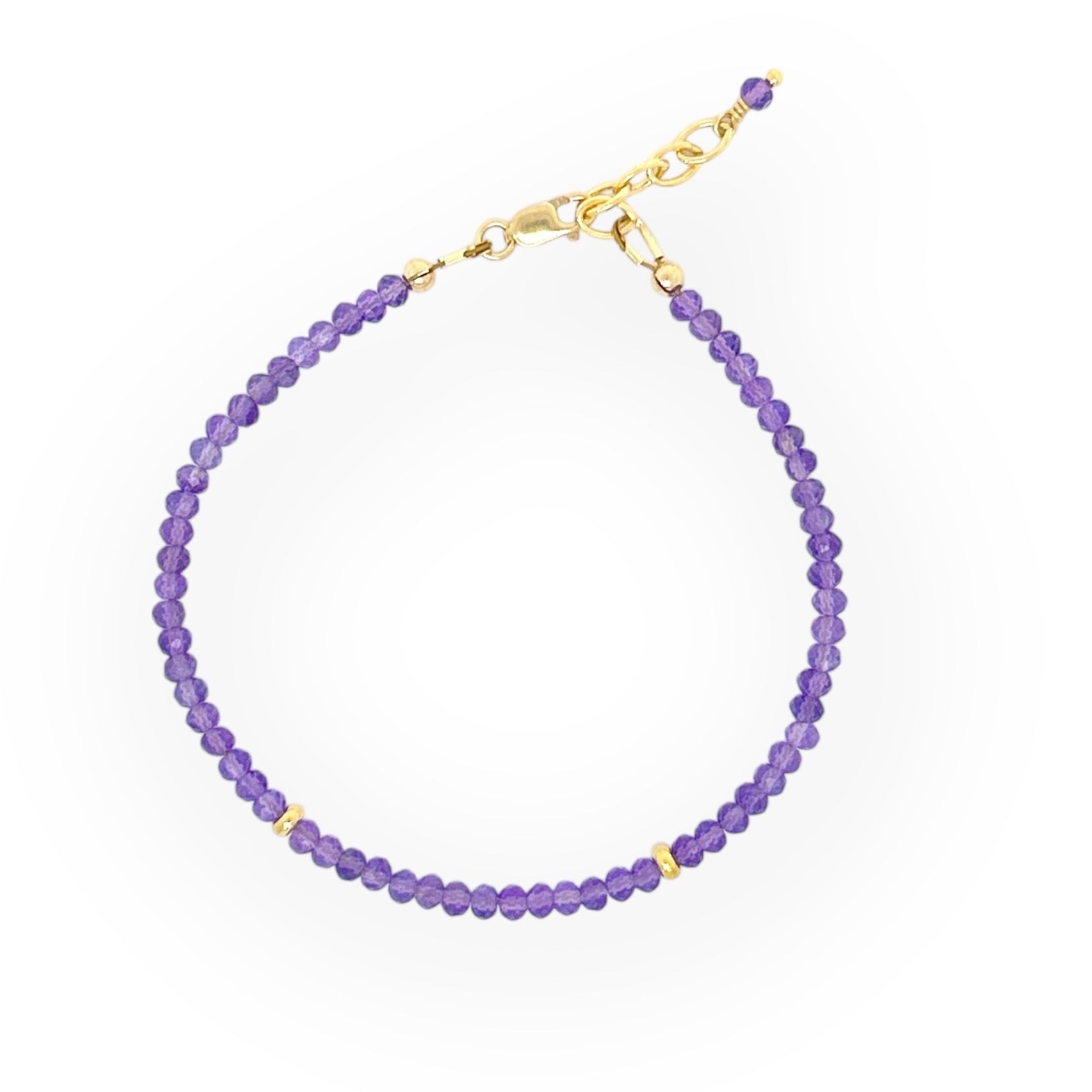 Faceted Amethyst Bracelet
