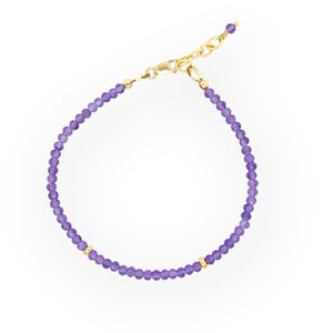Faceted Amethyst Bracelet