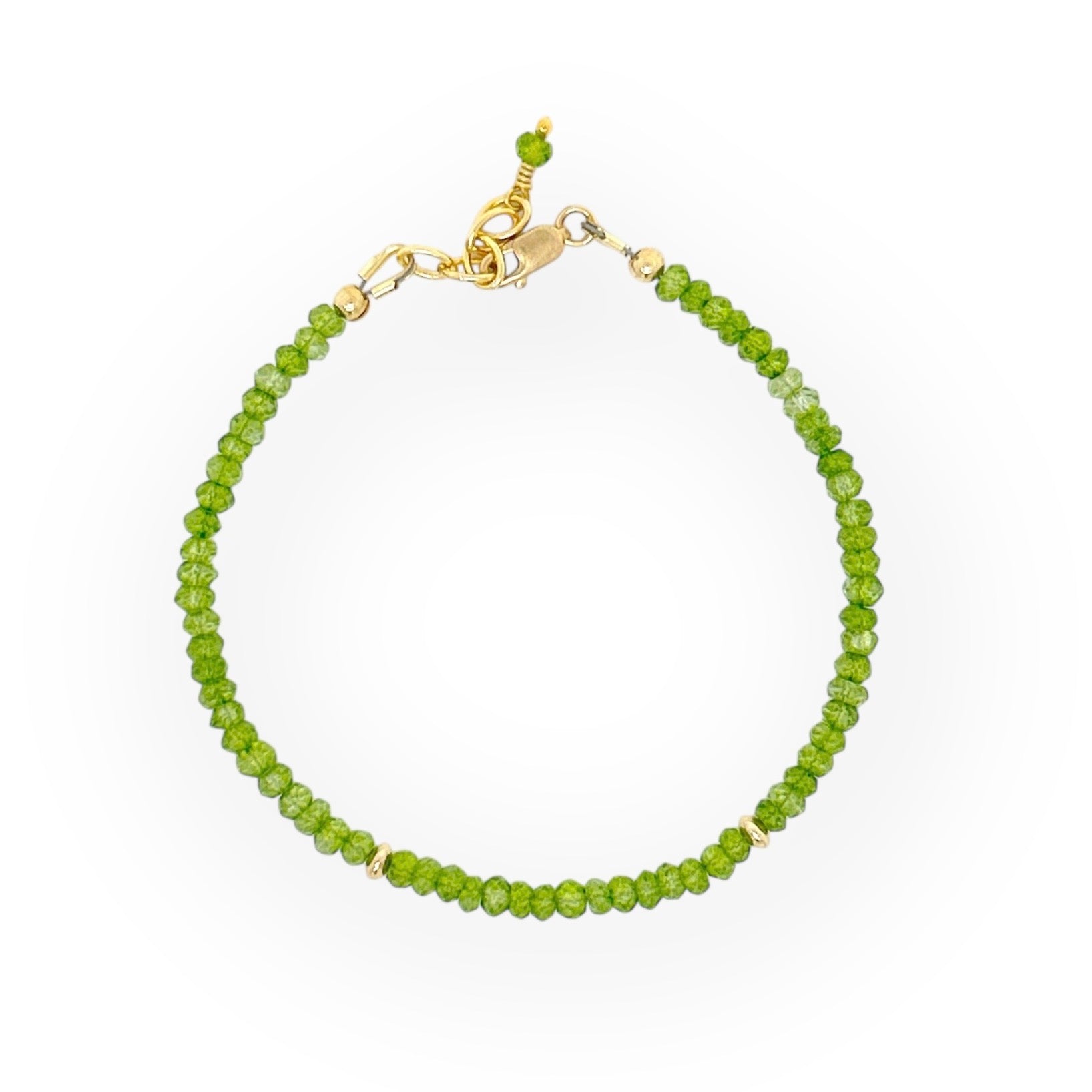 Faceted Peridot Bracelet