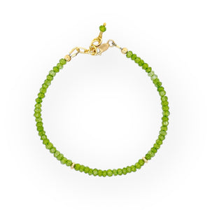 Faceted Peridot Bracelet