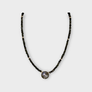 Faceted Tourmaline Necklace with Labradorite