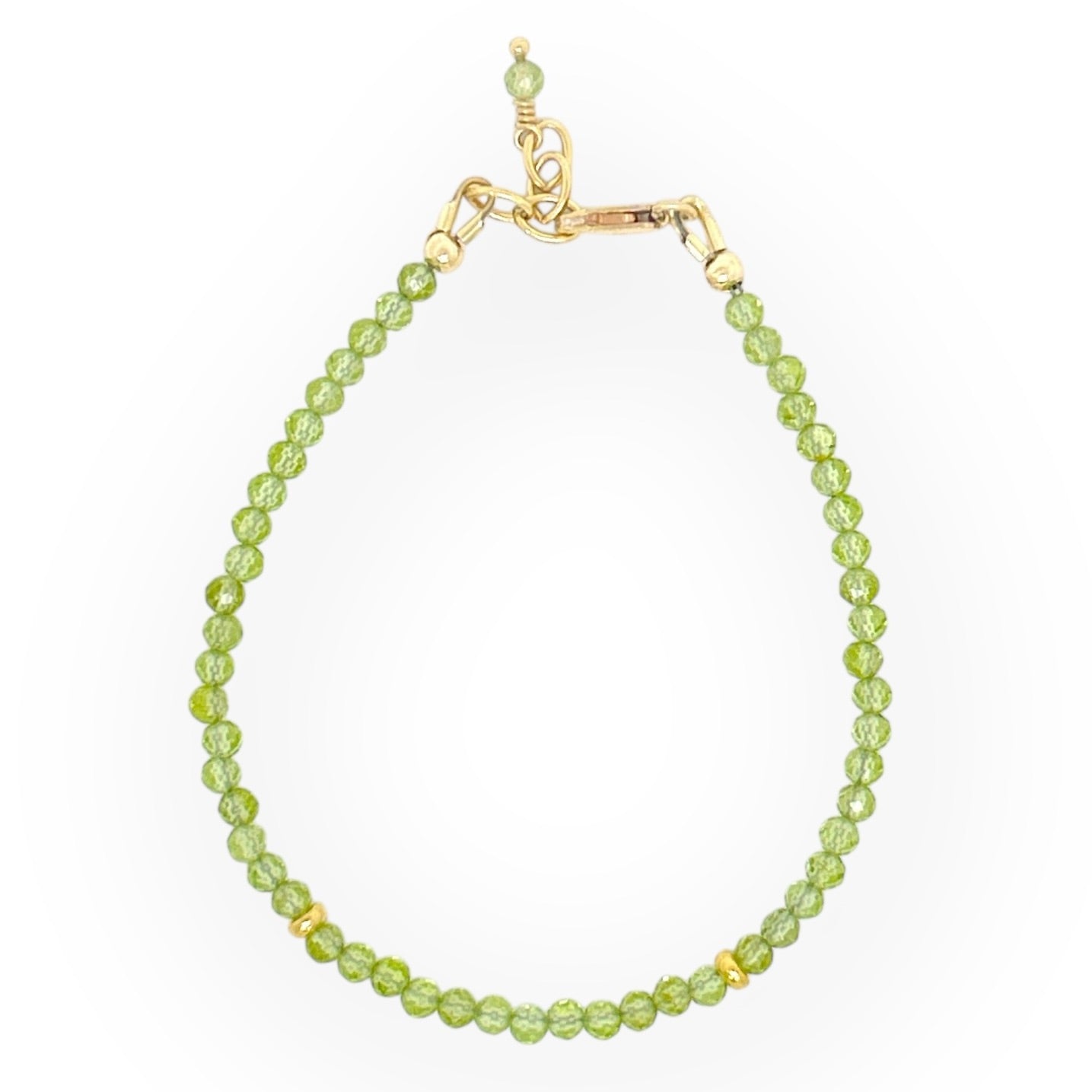 Faceted Peridot Bracelet