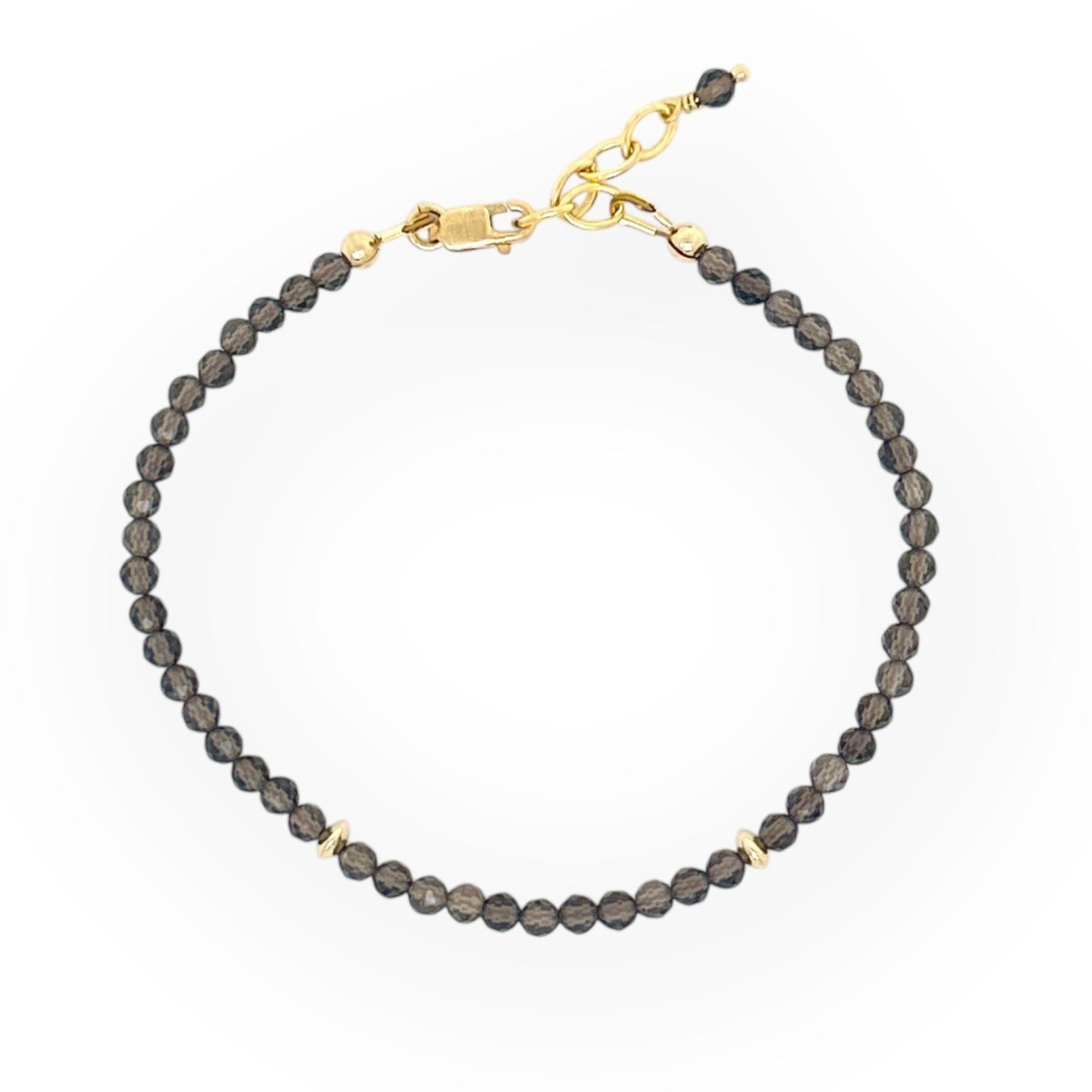 Faceted Smoky Quartz Bracelet