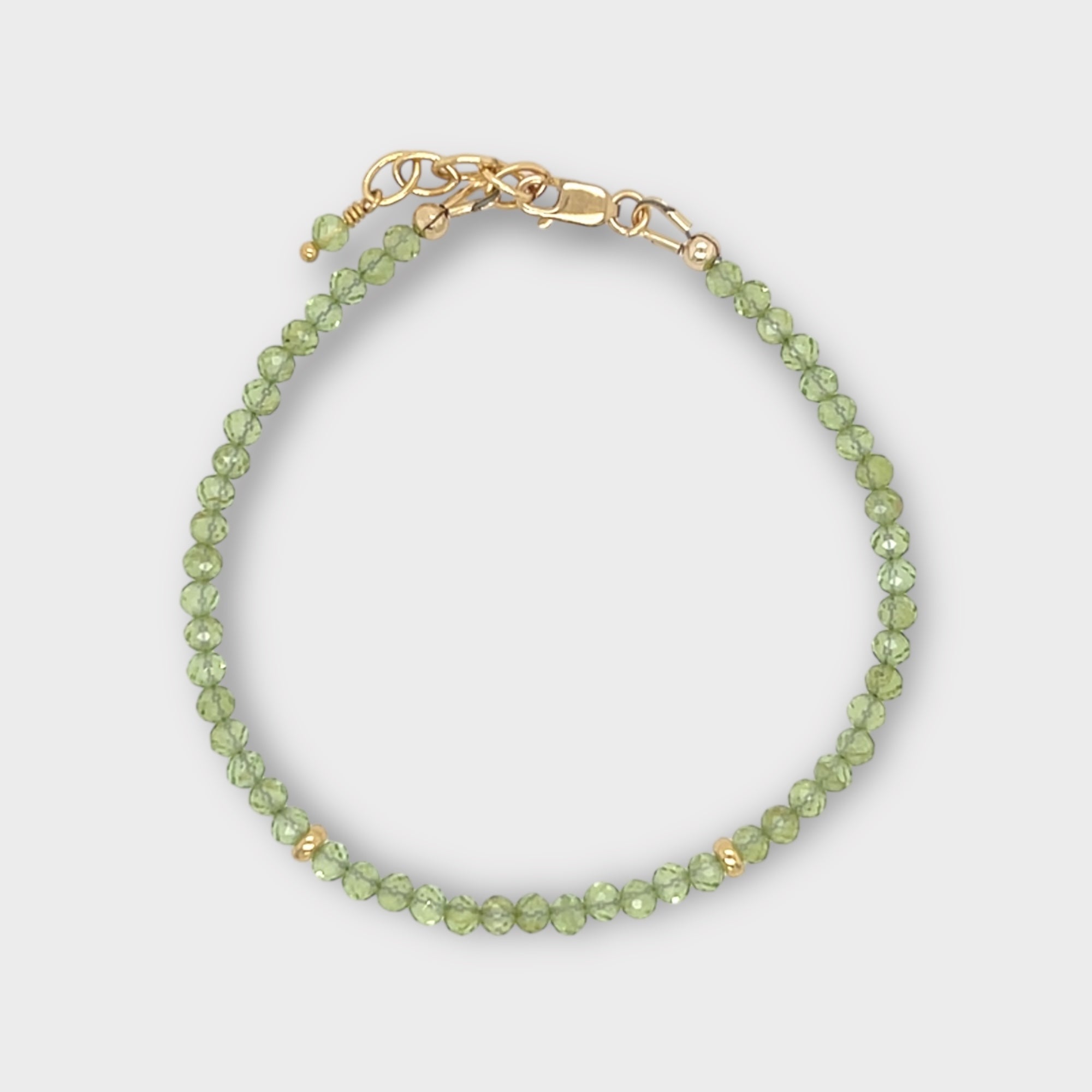 Faceted Peridot Bracelet