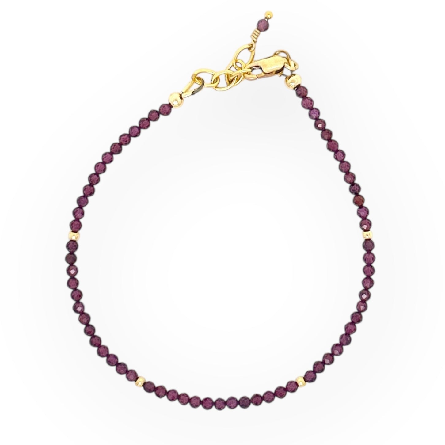 Faceted Garnet Bracelet