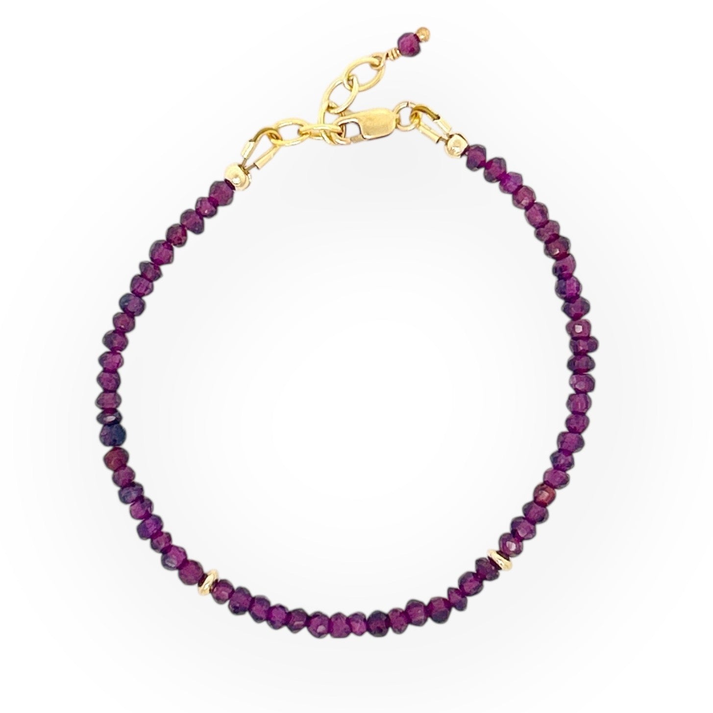 Faceted Garnet Bracelet