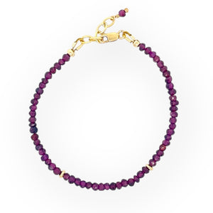 Faceted Garnet Bracelet