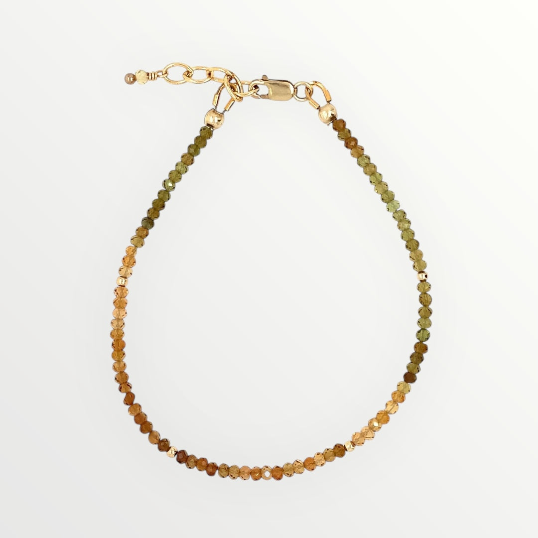 Faceted Multi-color Tourmaline Bracelet