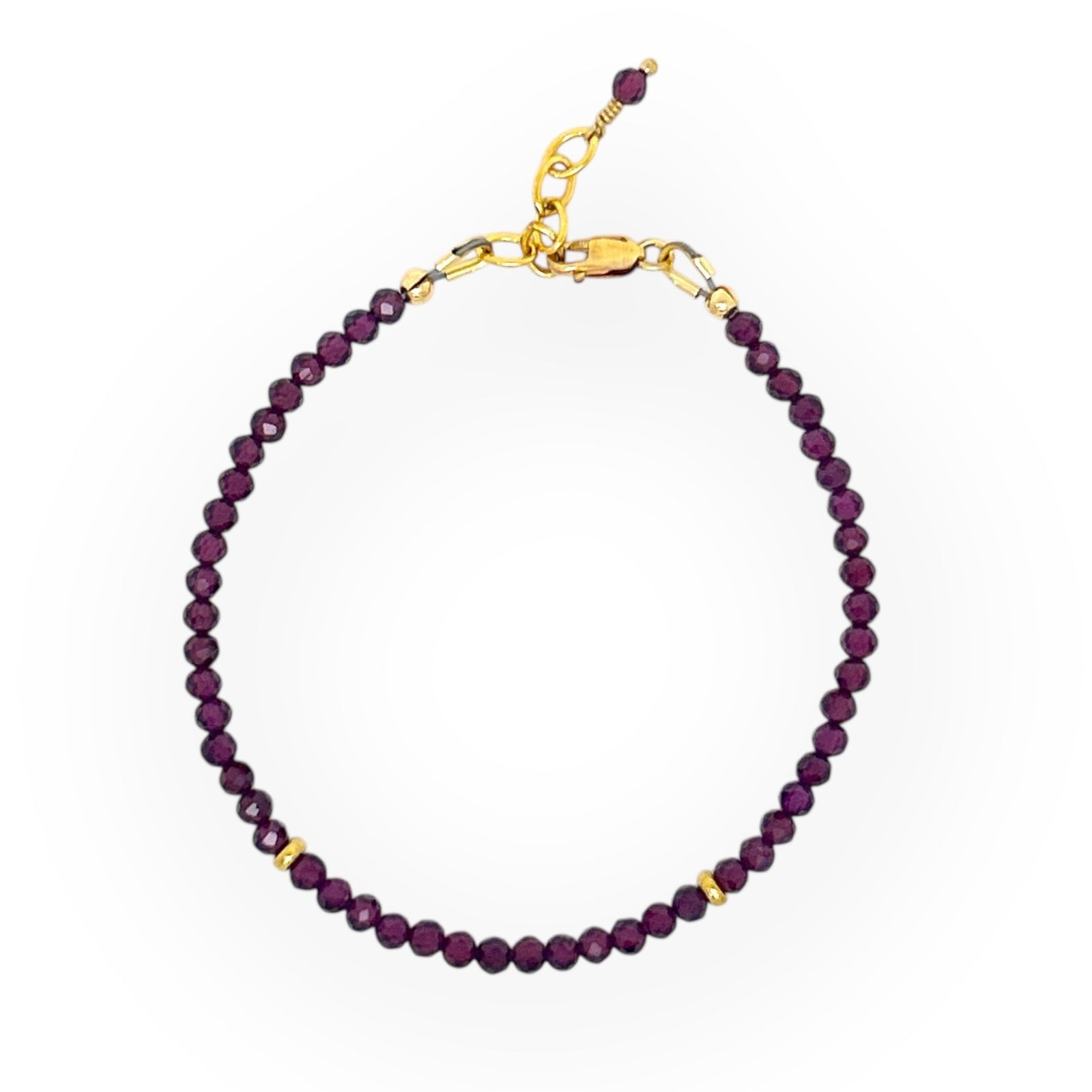 Faceted Garnet Bracelet