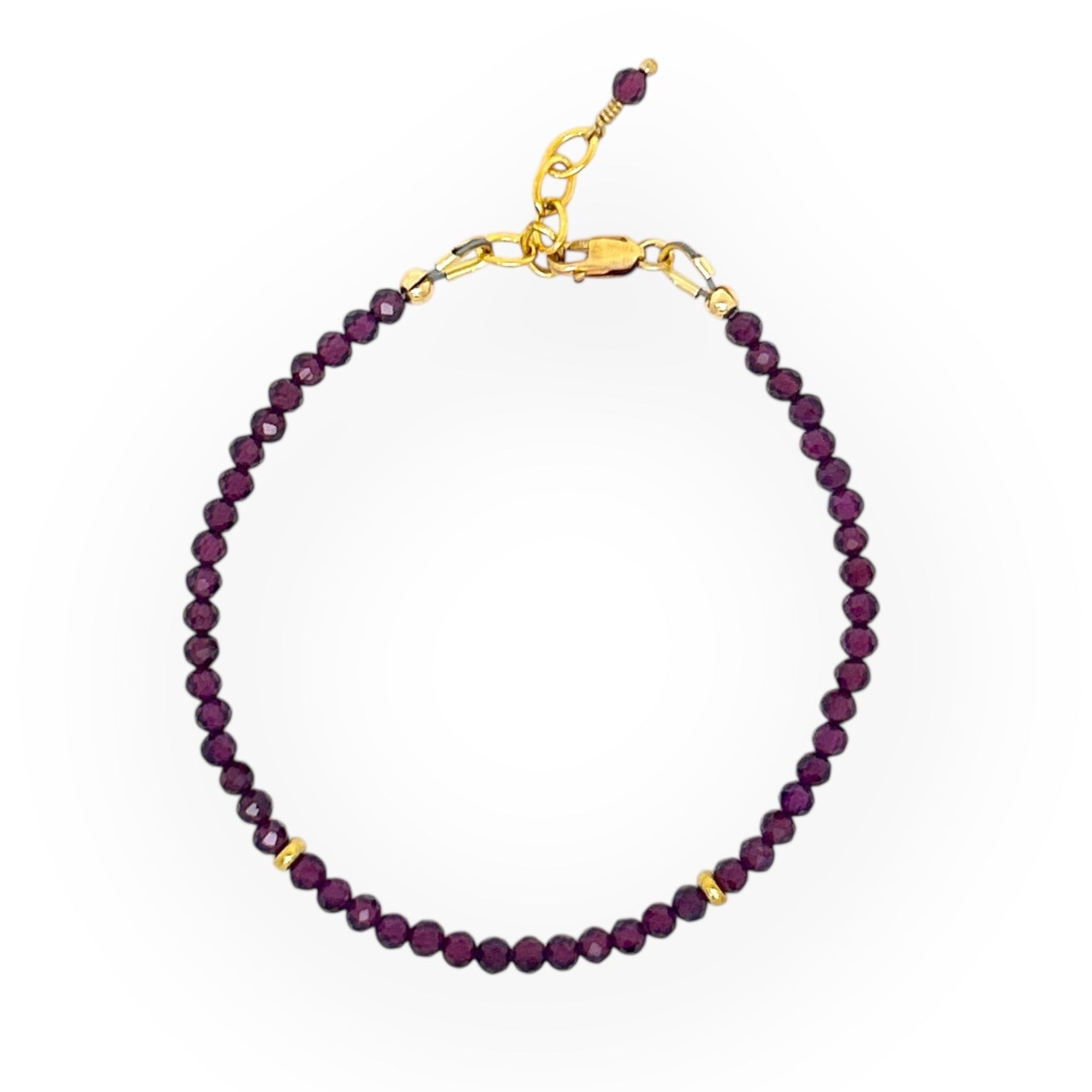 Faceted Garnet Bracelet