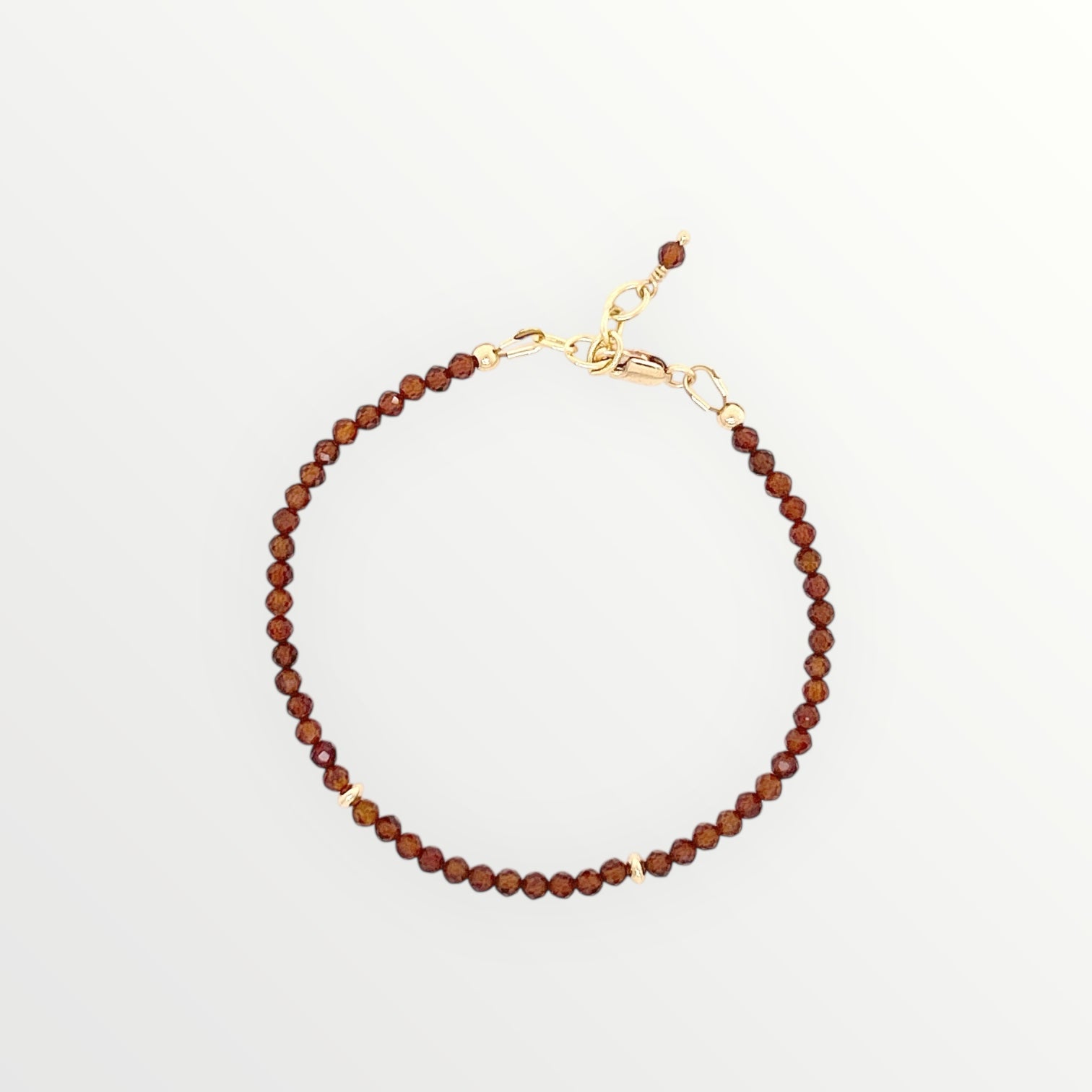 Faceted Garnet Bracelet