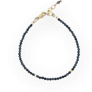 Faceted Black Spinel Bracelet