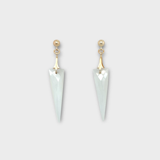 White Moonstone Earring