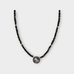 Faceted Tourmaline Necklace with Labradorite