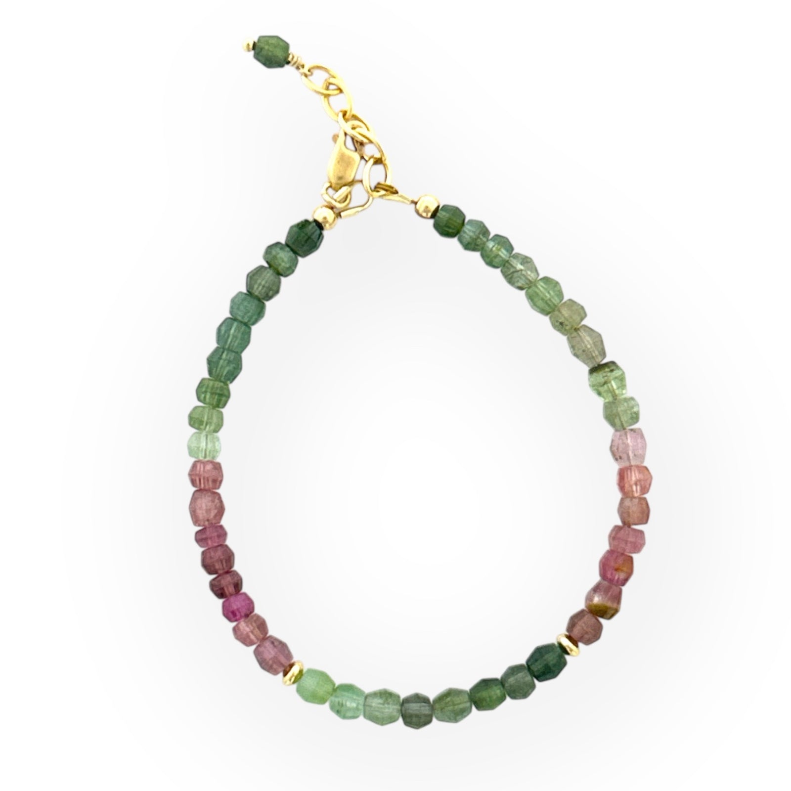Faceted Multi-Color Tourmaline Bracelet