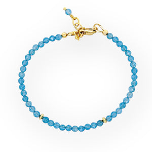 Faceted Aquamarine Bracelet