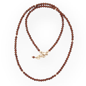 Faceted Hessonite Garnet Necklace