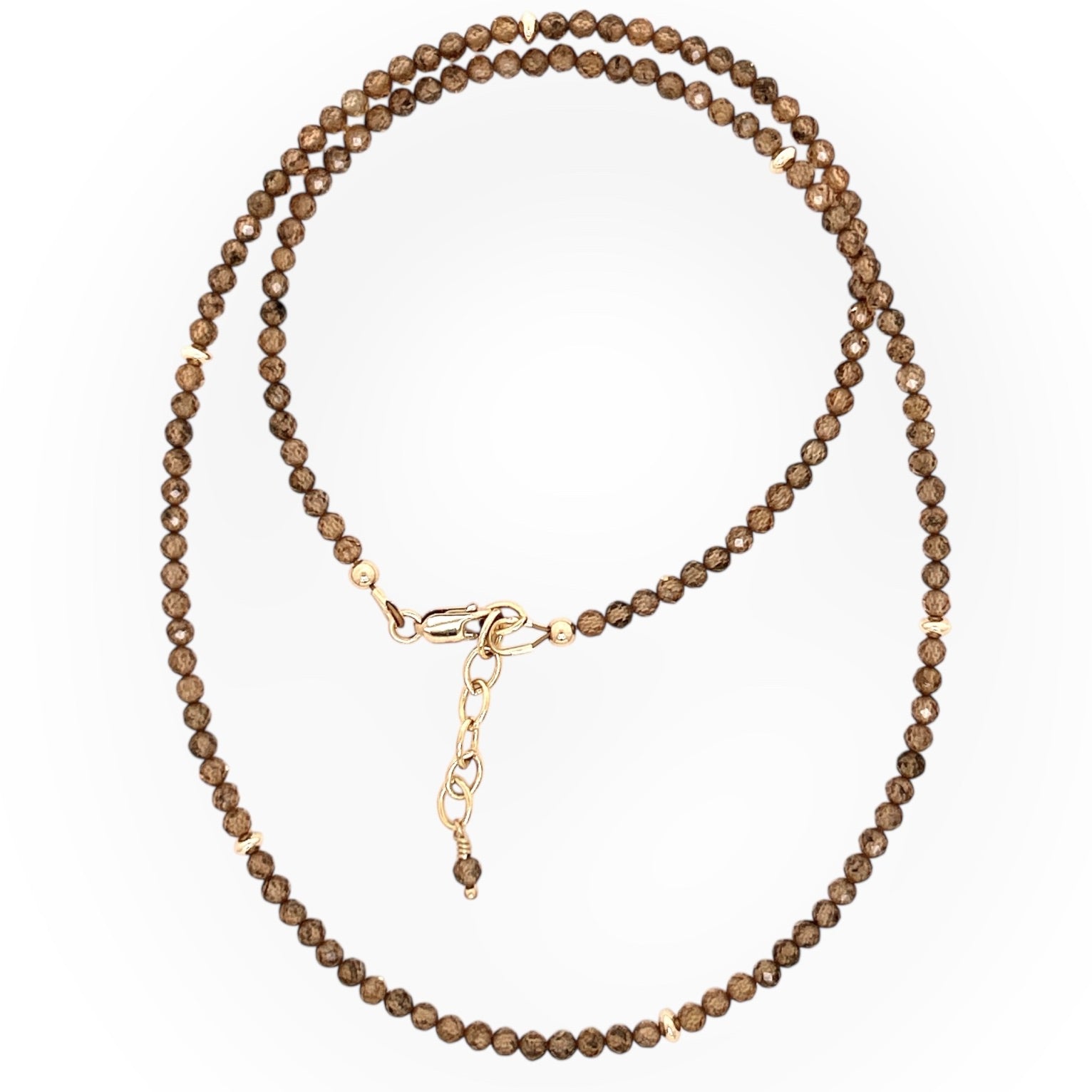 Faceted Natural Zircon Necklace