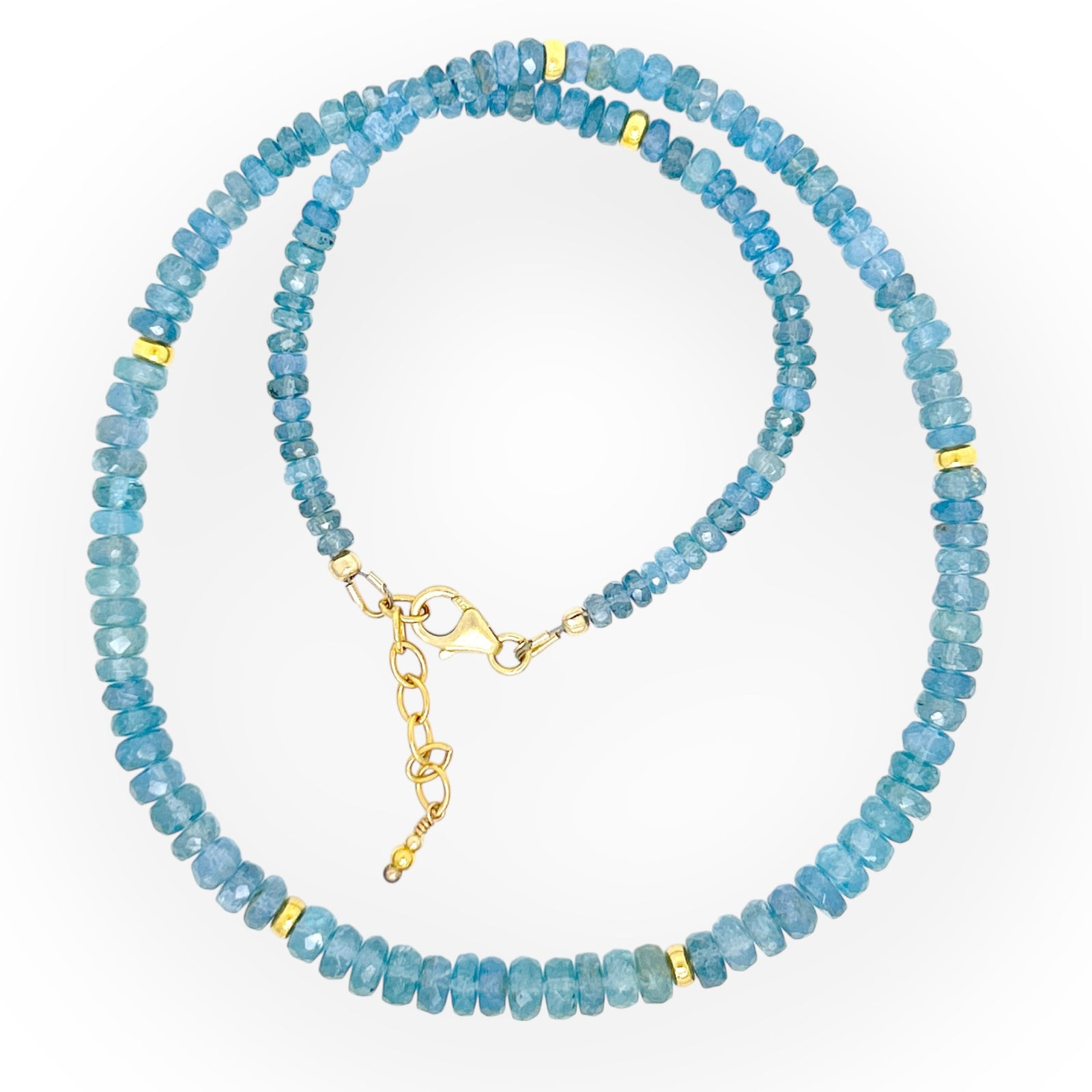 Faceted Green Kyanite Necklace