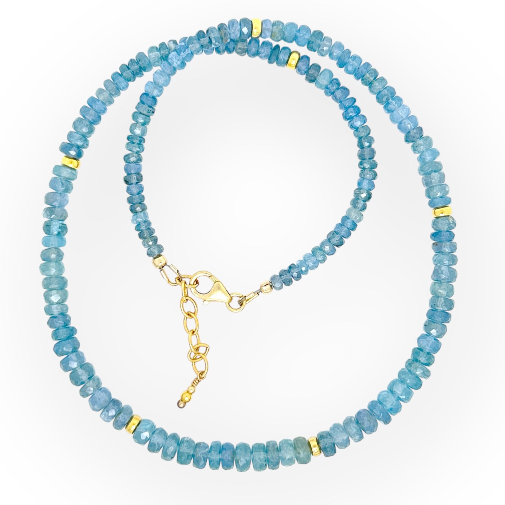 Faceted Green Kyanite Necklace