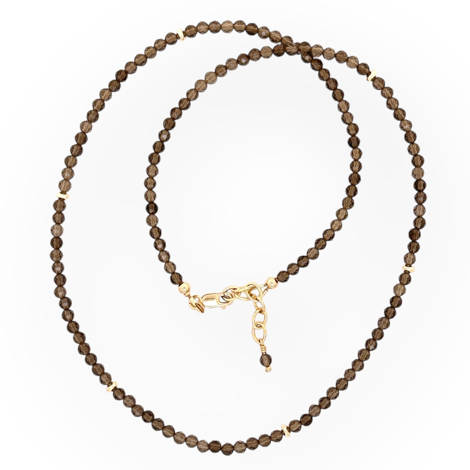 Faceted Smoky Quartz Necklace