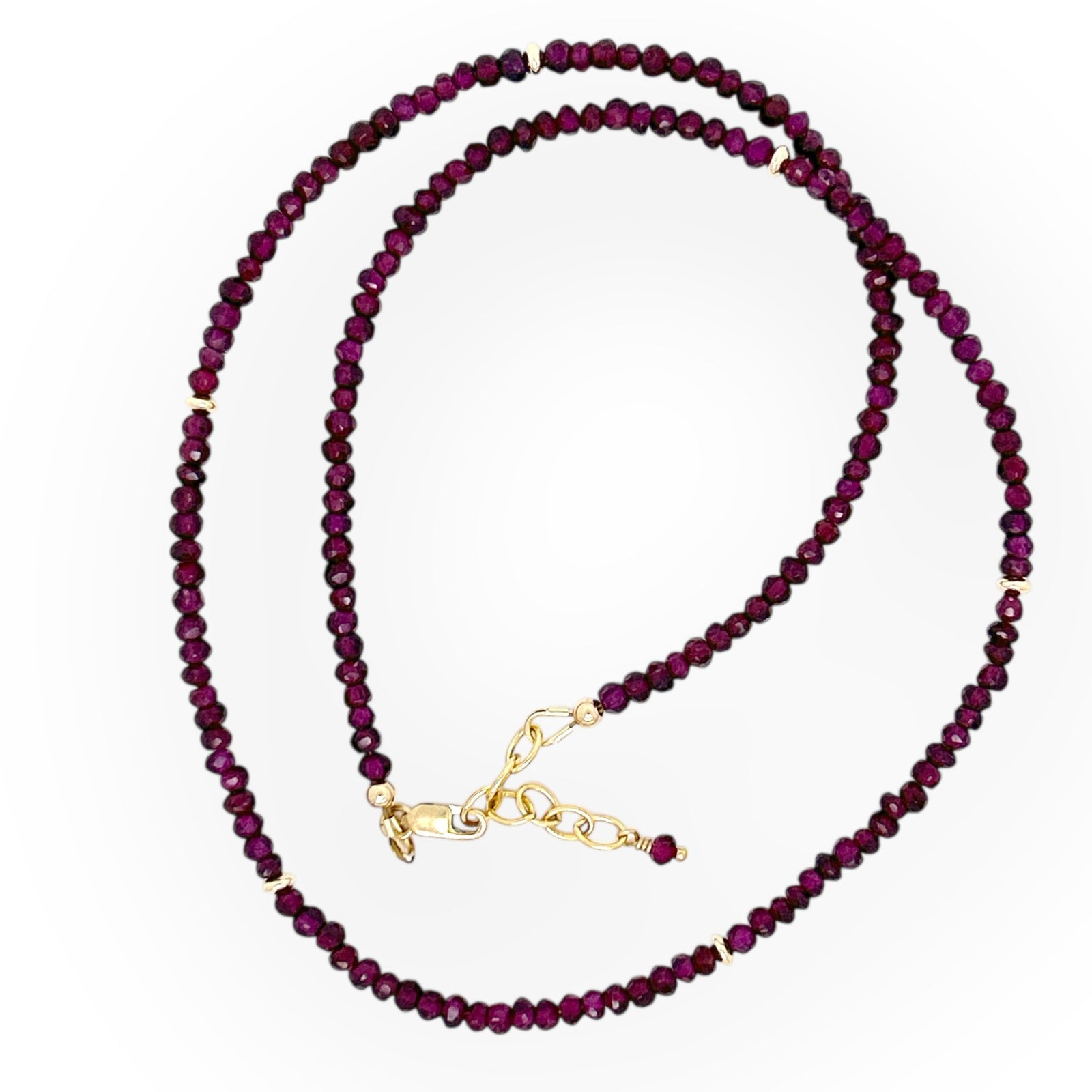 Faceted Garnet Necklace