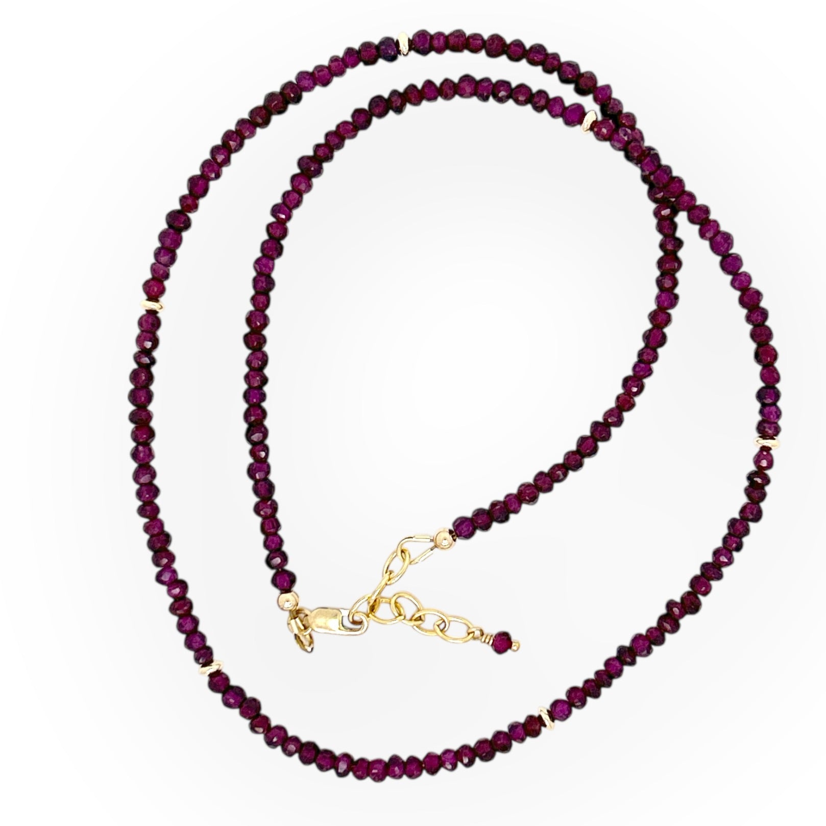 Faceted Garnet Necklace