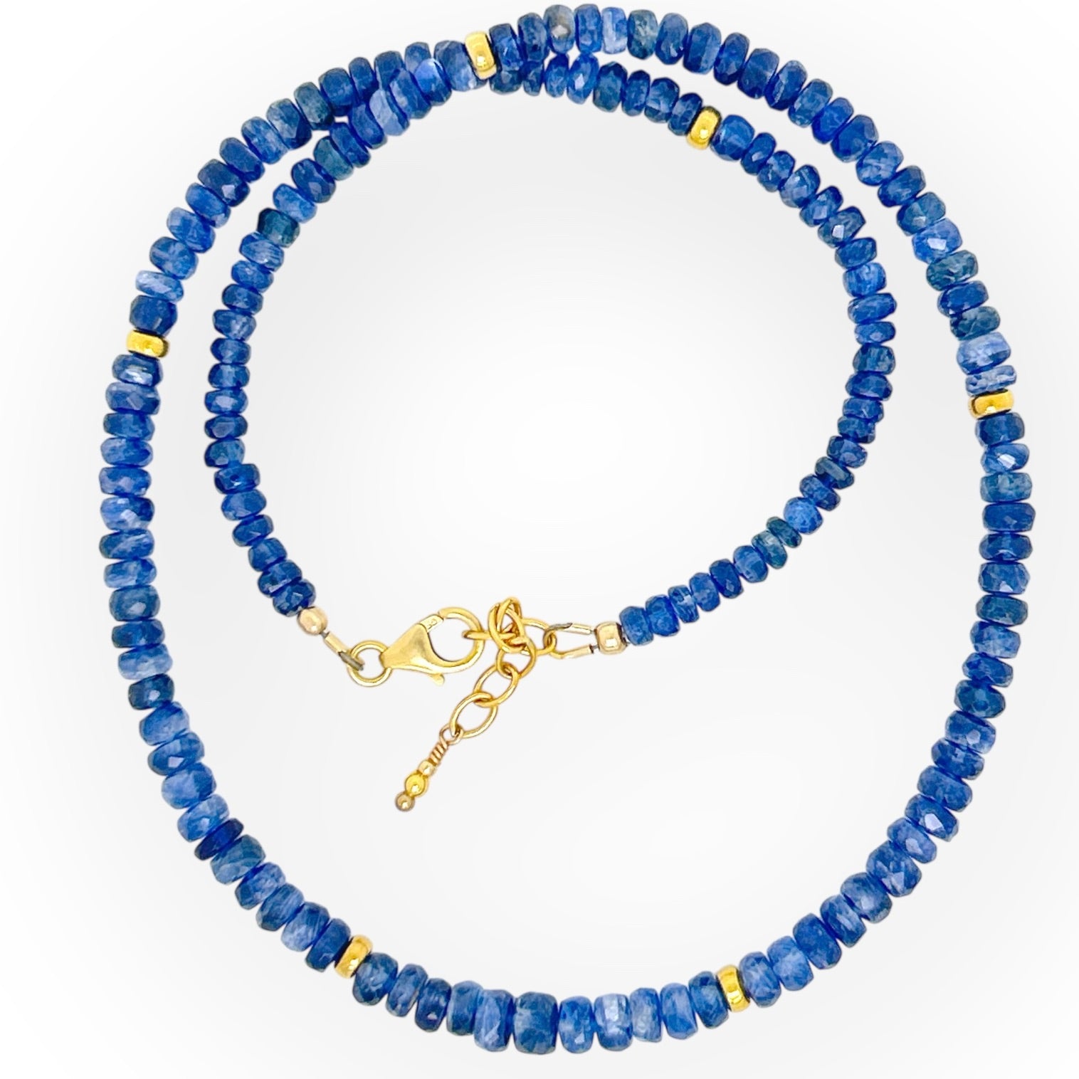 Faceted Blue Kyanite Necklace