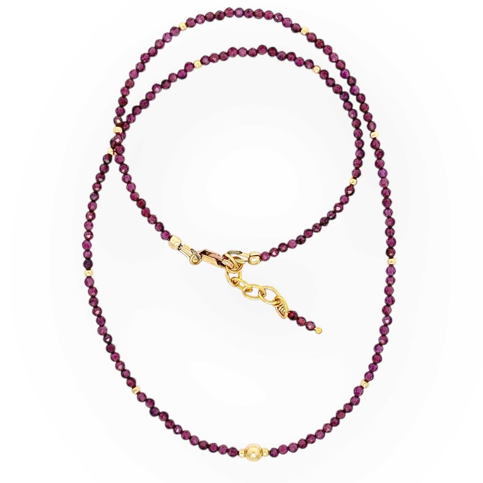 Faceted Garnet Necklace