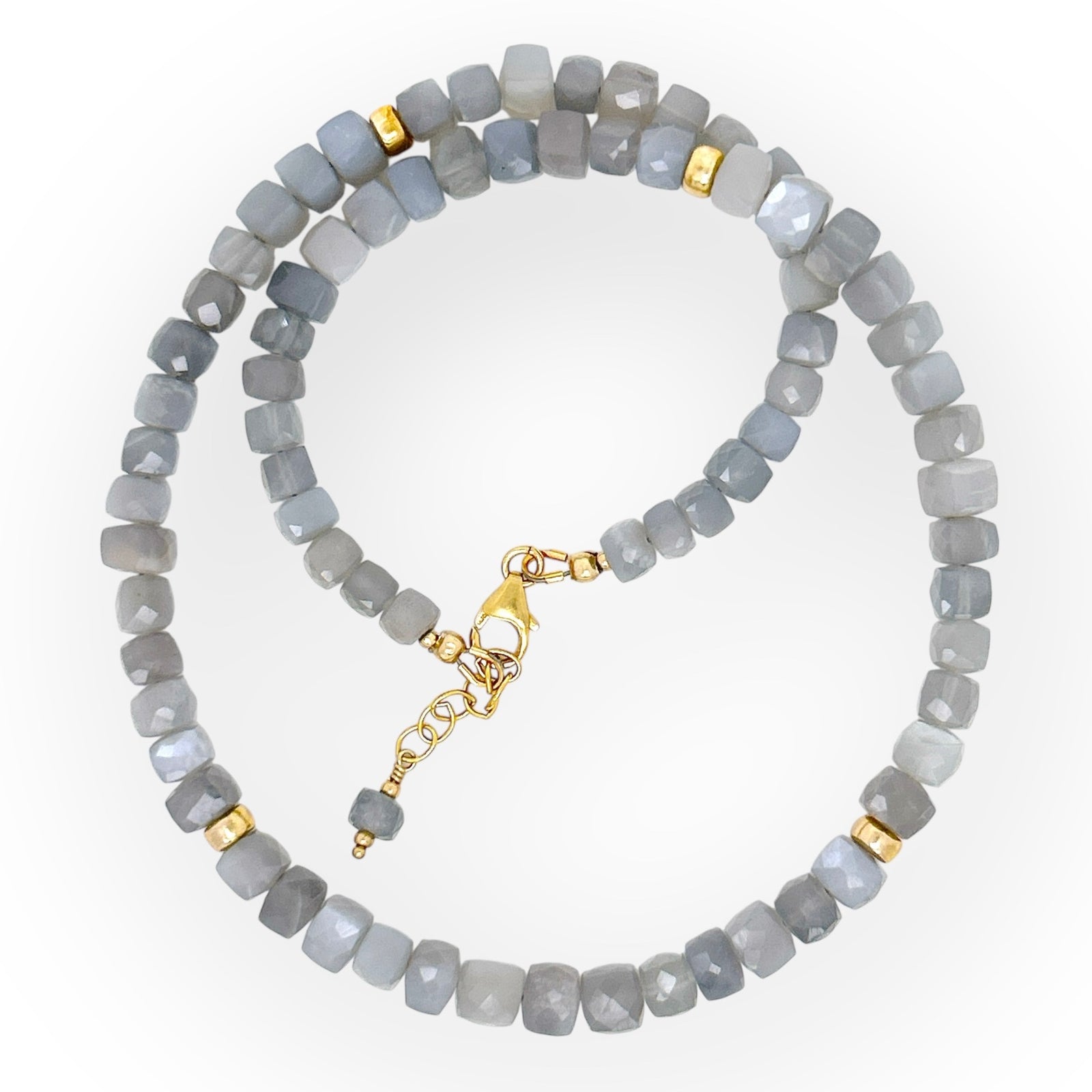 Faceted Moonstone Necklace