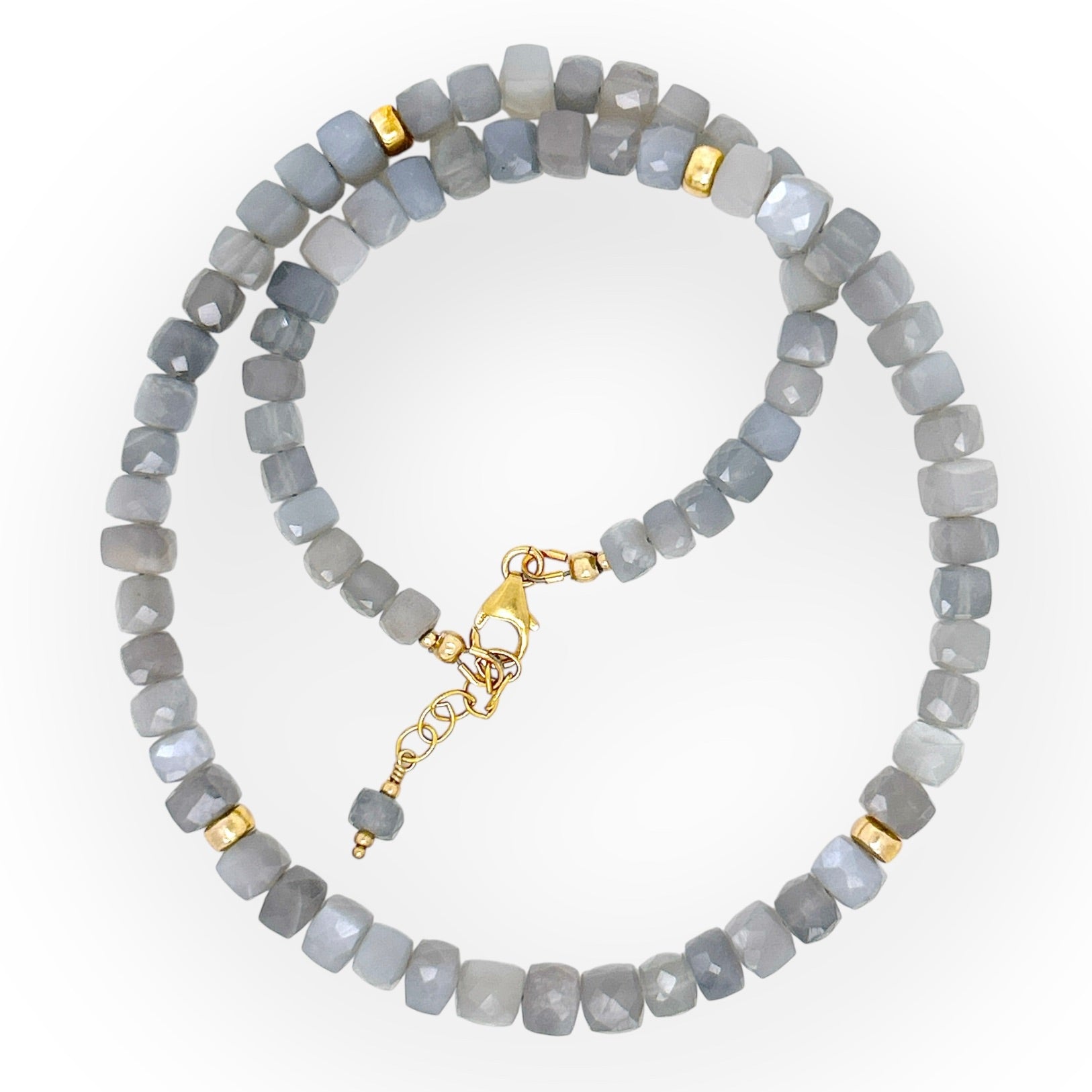 Faceted Moonstone Necklace