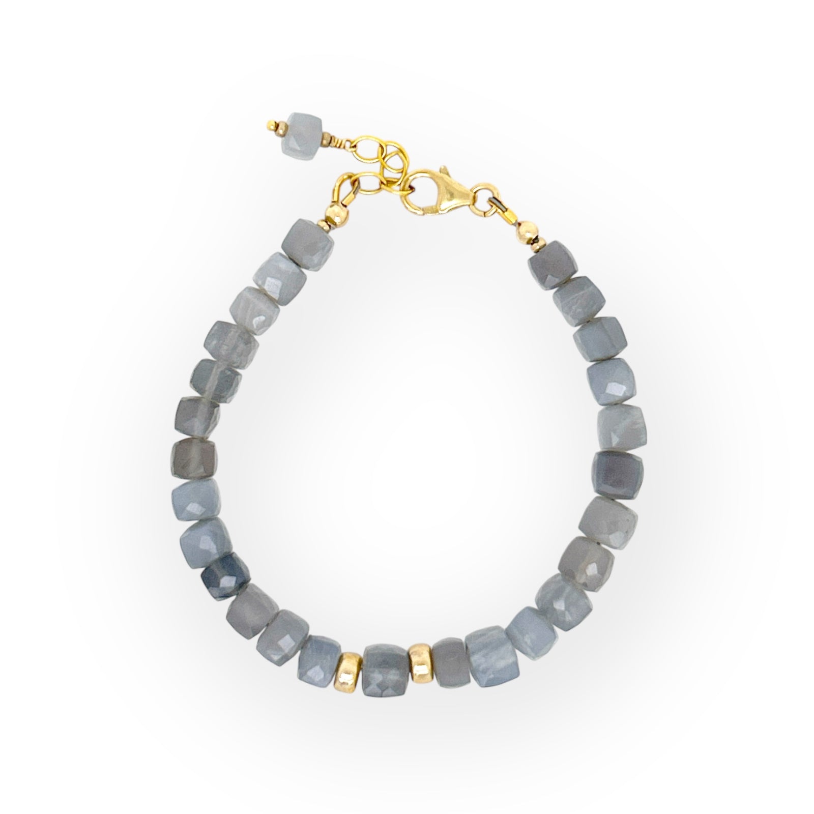 Faceted Moonstone Bracelet