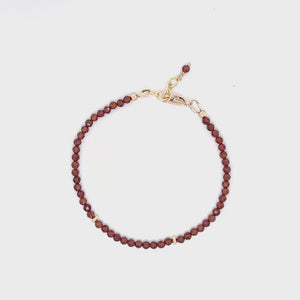 Faceted Garnet Bracelet
