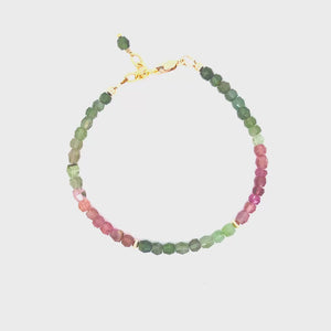Faceted Multi-Color Tourmaline Bracelet