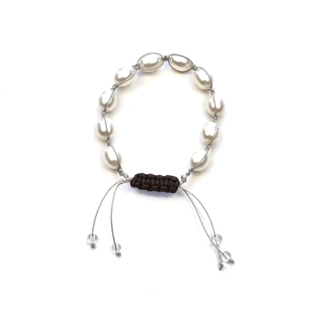 Freshwater Pearls with Grey Cord
