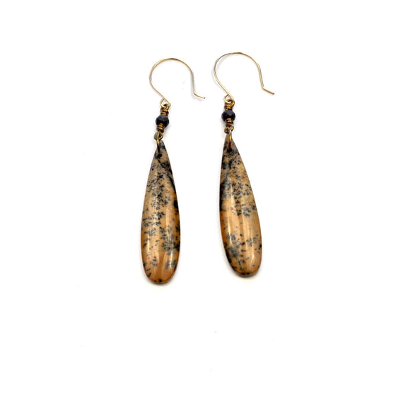 Amethyst Sage Chalcedony Earrings