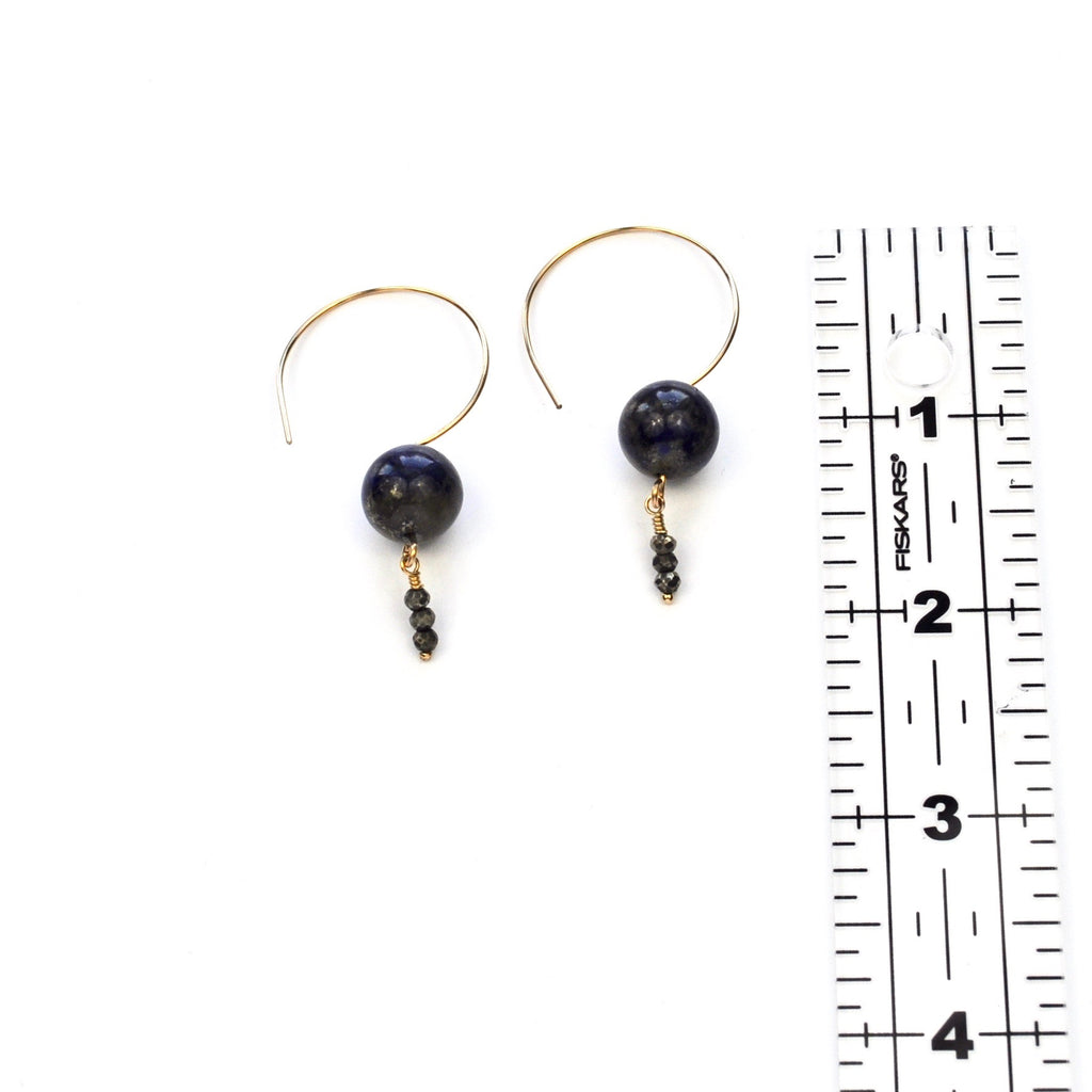 Lapis Lazuli and Hematite Earrings